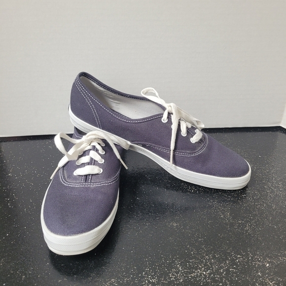 Keds Shoes - Keds Navy Canvas Sneakers with White Soles and Laces